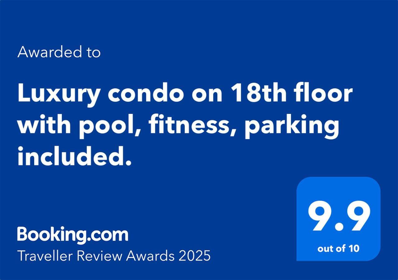Luxury Condo On 18Th Floor With Pool, Fitness, Parking Included. สโกเปีย ภายนอก รูปภาพ